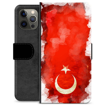 iPhone 12 Pro Max Premium Portemonnee Hoesje - Turkse Vlag