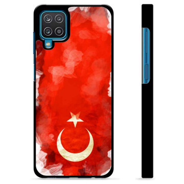 Samsung Galaxy A12 Beschermende Cover - Turkse Vlag