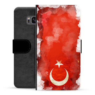 Samsung Galaxy S8 Premium Portemonnee Hoesje - Turkse Vlag