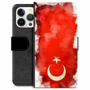 iPhone 13 Pro Premium Portemonnee Hoesje - Turkse Vlag