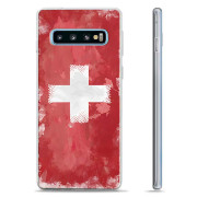 Samsung Galaxy S10+ TPU Hoesje - Zwitserse Vlag