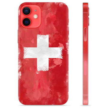 iPhone 12 mini TPU Hoesje - Zwitserse Vlag