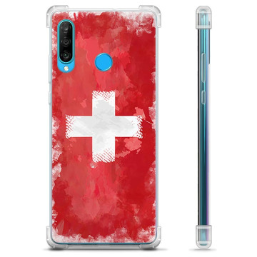 Huawei P30 Lite Hybride Hoesje - Zwitserse Vlag