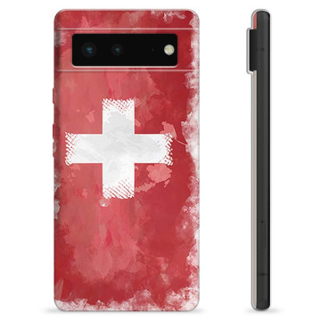 Google Pixel 6 TPU Hoesje - Zwitserse Vlag