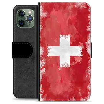 iPhone 11 Pro Premium Portemonnee Hoesje - Zwitserse Vlag