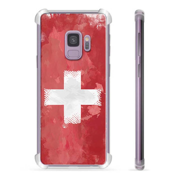 Samsung Galaxy S9+ Hybride Hoesje - Zwitserse Vlag