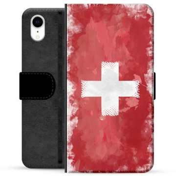 iPhone XR Premium Portemonnee Hoesje - Zwitserse Vlag