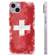 iPhone 14 Plus TPU Hoesje - Zwitserse Vlag
