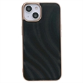 Abstract Series iPhone 14 Bekleed TPU Hoesje - Zwart