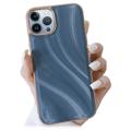 Abstract Series iPhone 14 Pro Max Bekleed TPU Hoesje - Blauw