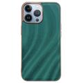 Abstract Series iPhone 14 Pro Max Bekleed TPU Hoesje - Groen