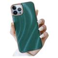 Abstract Series iPhone 14 Pro Max Bekleed TPU Hoesje - Groen