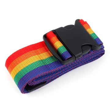 Verstelbare veiligheidsriem voor koffer / bagage - Rainbow