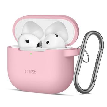 AirPods 4 Tech-Protect siliconen haaketui - Stofroze