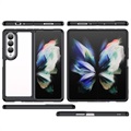 Anti-Shock Samsung Galaxy Z Fold4 5G Hybrid Case - Zwart / Doorzichtig