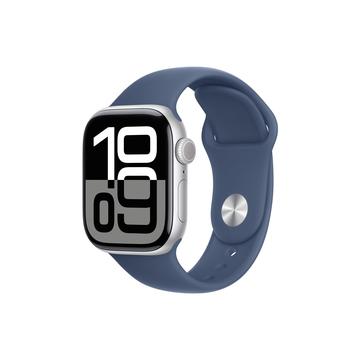 Apple Watch 10 GPS MWWA3QN/A - Aluminium, Denim Sport Band, S/M, 42mm