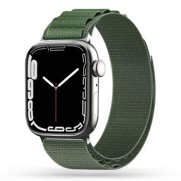 Apple Watch Series Ultra 2/Ultra/9/8/SE (2022)/7/SE/6/5/4/3/2/1 Tech-Protect Nylon Pro Bandje - 49mm/45mm/44mm/42mm - Militair groen