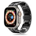 Apple Watch Series Ultra 2/Ultra/10/9/8/SE (2022)/7/SE/6/5/4/3/2/1 Tech-Protect Roestvrij stalen lijnband - 49mm/46mm/45mm/44mm/42mm - Zwart