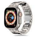 Apple Watch Series Ultra 2/Ultra/9/8/SE (2022)/7/SE/6/5/4/3/2/1 Tech-Protect Roestvrij stalen lijnband - 49mm/45mm/44mm/42mm - Titanium