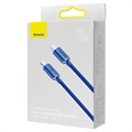 Baseus Crystal Shine USB-C / Lightning Kabel CAJY000203 - 1.2m - Blauw