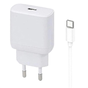 iPhone 15 Pro/15 Pro Max/16 Pro/16 Pro Max Beline PD 3.0 USB-C GaN Oplader - 30W - Wit