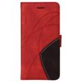 Bi-Color Series OnePlus Nord 2T Wallet Case - Rood