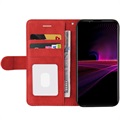 Bi-Color Series Sony Xperia 1 III Wallet Case - Rood