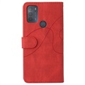 Bi-Color Series Motorola Moto G50 Wallet Case - Rood