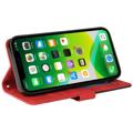 Bi-Color Series iPhone 14 Wallet Case - Rood