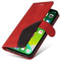 Bi-Color Series iPhone 14 Wallet Case - Rood