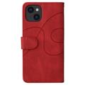 Bi-Color Series iPhone 14 Wallet Case - Rood