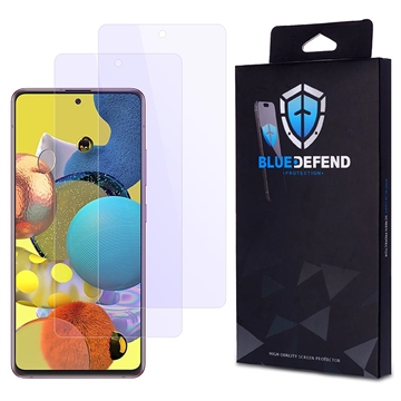 Samsung Galaxy A51 BlueDefend Anti-Blue Light Glazen Screenprotector - 2 stuks.