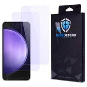 Samsung Galaxy S23 FE BlueDefend Anti-Blue Light Glazen Screenprotector - 2 stuks.