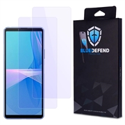 Sony Xperia 10 III BlueDefend Anti-Blue Light Glazen Screenprotector - 2 stuks.