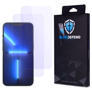 iPhone 13 Pro Max BlueDefend Anti-Blue Light Glazen Screenprotector - 2 stuks.