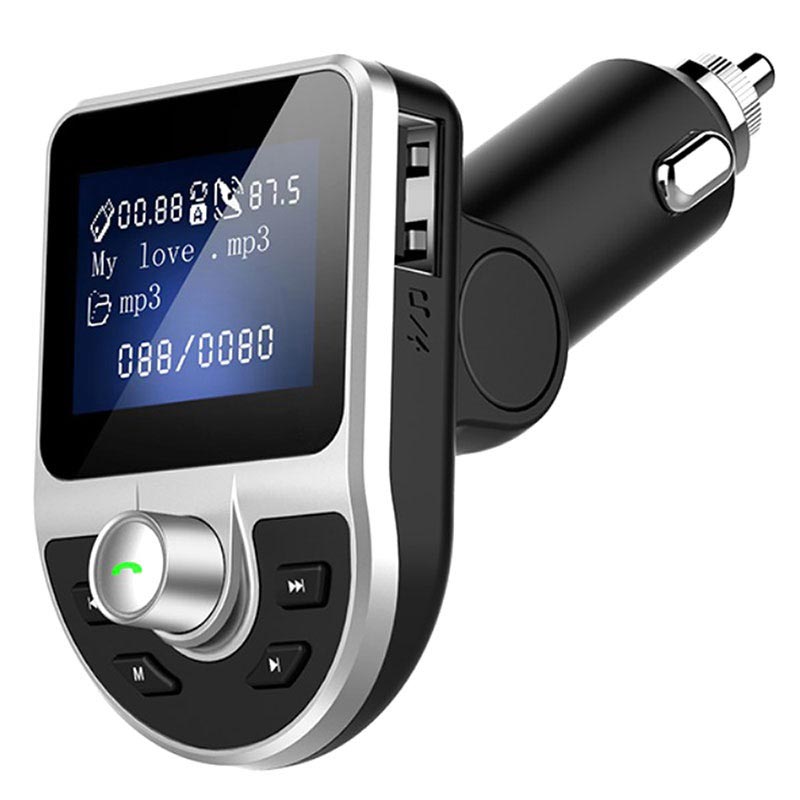 Dual USB Bluetooth FM BT39 - Zwart