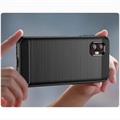 Samsung Galaxy Xcover6 Pro Geborsteld TPU Cover - Koolstofvezel - Zwart