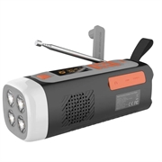 Camping handbediende Solar Radio / Bluetooth Speaker / Powerbank LR-7A - 4500mAh, AM/FM/SW