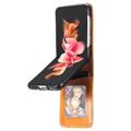 Card Series Samsung Galaxy Z Flip4 5G Portemonnee Hoesje - Bruin