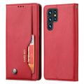 Samsung Galaxy S24 Ultra Card Set Series Wallet Case - Rood