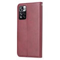 Card Set Series Xiaomi Redmi Note 11 Pro/Note 11 Pro+ Wallet Case - Wijnrood