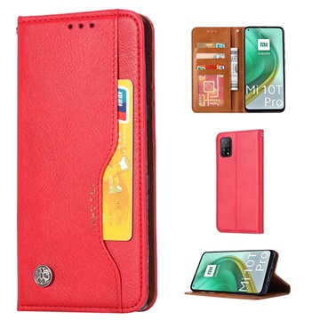 Card Set Series Xiaomi Mi 10T 5G/10T Pro 5G Wallet Case - Rood