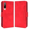 Cardholder Series HTC Desire 22 Pro Portemonnee Hoesje - Rood