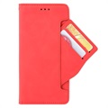 Cardholder Series HTC Desire 22 Pro Portemonnee Hoesje - Rood