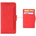 Cardholder Series HTC Desire 22 Pro Portemonnee Hoesje - Rood