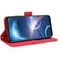 Cardholder Series HTC Desire 22 Pro Portemonnee Hoesje - Rood