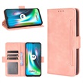 Cardholder Series Motorola Moto E7 Plus Wallet Case - Roze