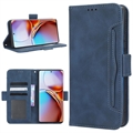 Motorola Edge 40 Pro/Edge+ (2023) Cardholder Series Portemonnee Hoesje (Geopende verpakking - Bulkverpakking) - Blauw