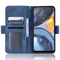 Cardholder Series Motorola Moto G22 Wallet Case - Blauw