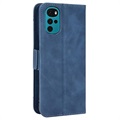 Cardholder Series Motorola Moto G22 Wallet Case - Blauw